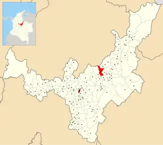 Locatie van Santa Rosa de Viterbo