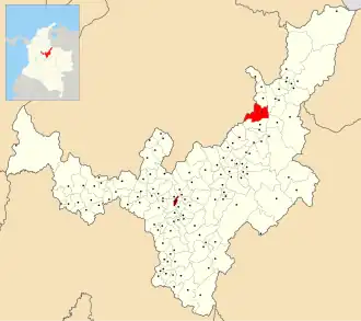 Locatie van Susacón