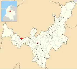 Locatie van Tununguá