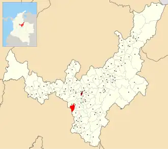 Locatie van Turmequé