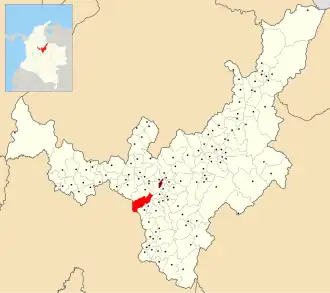 Locatie van Ventaquemada