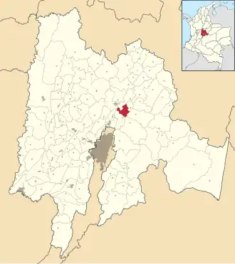 Locatie van Tocancipá
