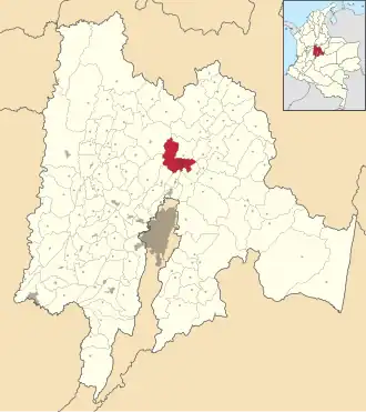 Locatie van Zipaquirá