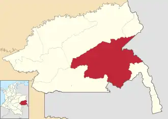 Locatie van Puerto Colombia