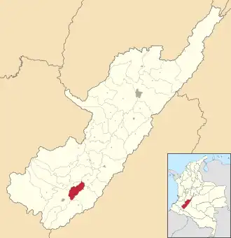 Locatie van Timaná