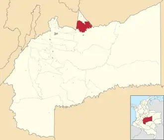 Locatie van Cabuyaro