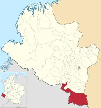 Locatie van Ipiales