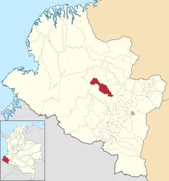 Locatie van La Llanada