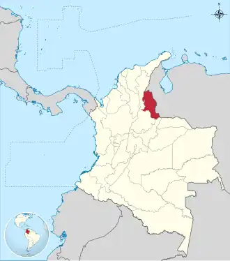 Kaart van Norte de Santander