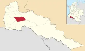 Locatie van Puerto Caycedo