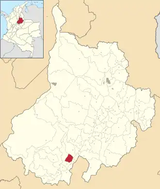 Locatie van Chipatá
