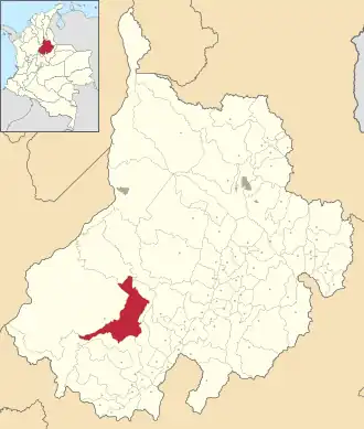 Locatie van Landázuri