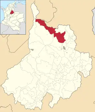 Locatie van Rionegro