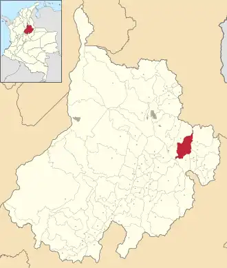 Locatie van San Andrés