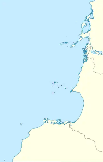 Kaart van San Bernardoarchipel