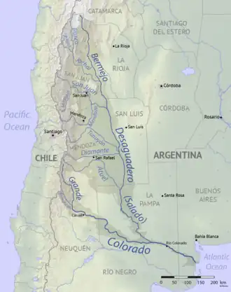 De loop van de Colorado