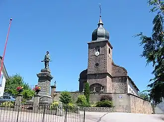 De kerk van Colroy-la-Grande