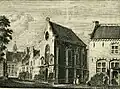 De commanderij op een prent uit 1746