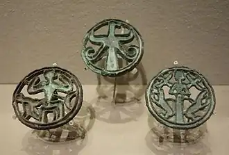 zegels van adelaar, aap en godin, Turkmenistan, vroege bronstijd, ca. 2200-1800 v.Chr., brons - Museum voor Schone Kunsten, Boston