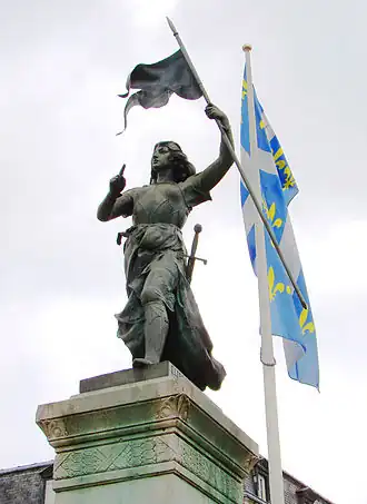 Standbeeld van Jeanne d'Arc in Compiègne