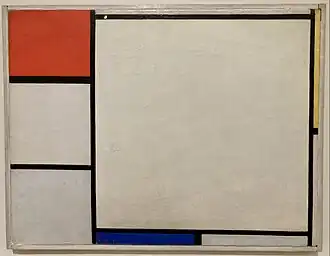 Compositie met rood, geel en blauw, Piet Mondriaan