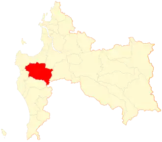 Kaart van Curanilahue