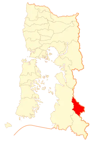 Kaart van Futaleufú