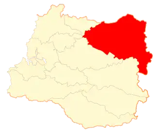 Kaart van Panguipulli