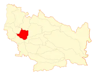 Kaart van Portezuelo