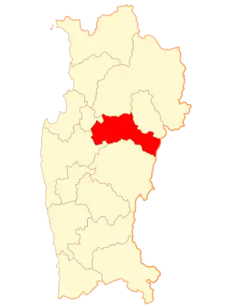 Kaart van Río Hurtado