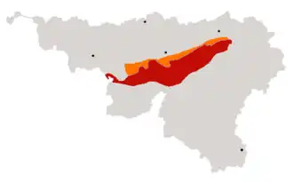 De Condroz binnen Wallonië