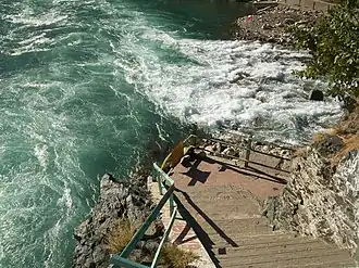 Samenstroming van Alaknanda en Mandakini bij Rudraprayag