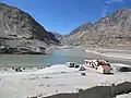 Samenvloeiing van de Indus en de Zanskar