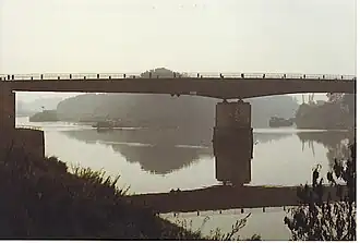 De monding van de Doubs