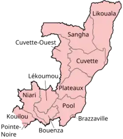 Regio's van Congo-Brazzaville