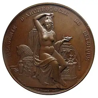 Medaille van het internationale congres voor oudheidkunde van 1866.