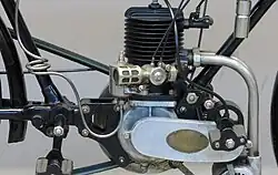De 293cc-tweetaktmotor in 1921