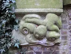 Console "Aiolus" door Anton Geerlings in ±1978 aan de Nieuwegracht 125bis in Utrecht
