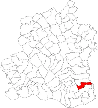 Kaart van Conțești