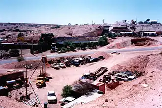 Coober Pedy vanaf het Big Winch uitzichtpunt