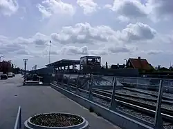 Het station gezien uit het noorden.