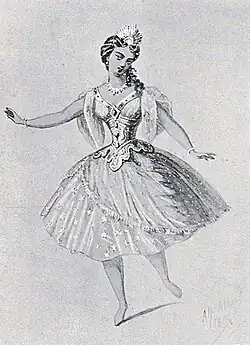 Kostuumontwerp voor Dageraad (1870)