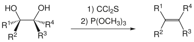 Algemeen reactieschema van de Corey-Winter-olefinering