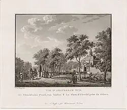 De Utrechtse Poort in circa 1825 door Cornelis de Kruyff