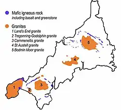 Ligging van Bodmin Moor
