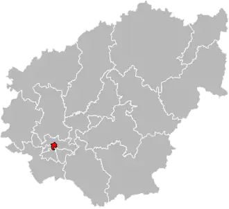 Locatie van het kanton