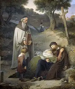 De dood van Correggio (1834)