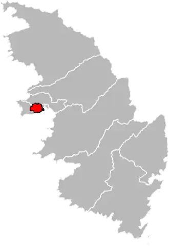 Locatie van het kanton