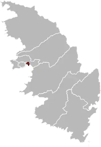 Locatie van het kanton