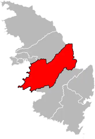 Locatie van het kanton